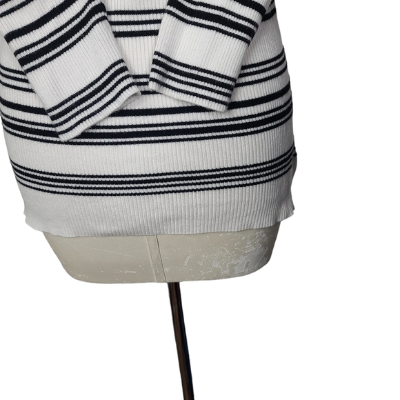 White House Black Market Striped Sweater Top S - Picture 5 of 8